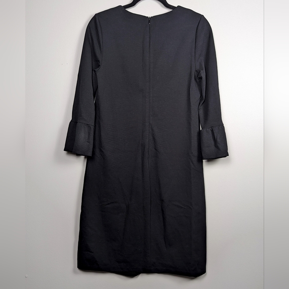Boden Bell Sleeve Dress, US Size 8, Zip Up, Black, Sheath - Picture 5 of 8